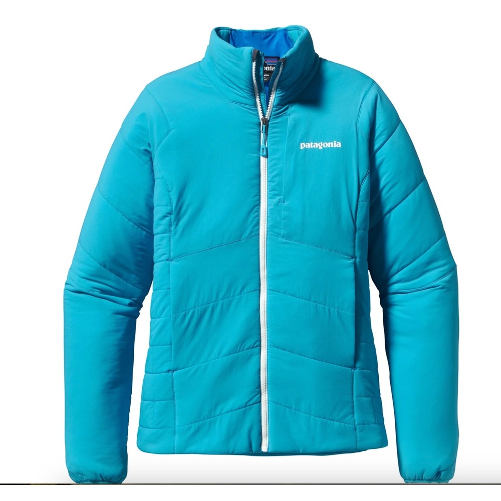 Patagonia Nano-Air Insulated Jacket Womens Small Turquoise Blue Full Zip 84255